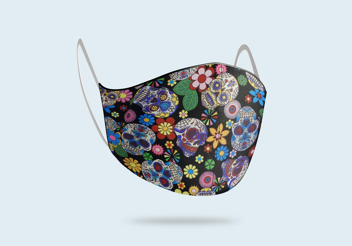 Irish made face masks made in Ireland, Irish designer, reusable, cotton, reversible, washable, breathable, stylist fabric, personalised face covering, corporate masks.