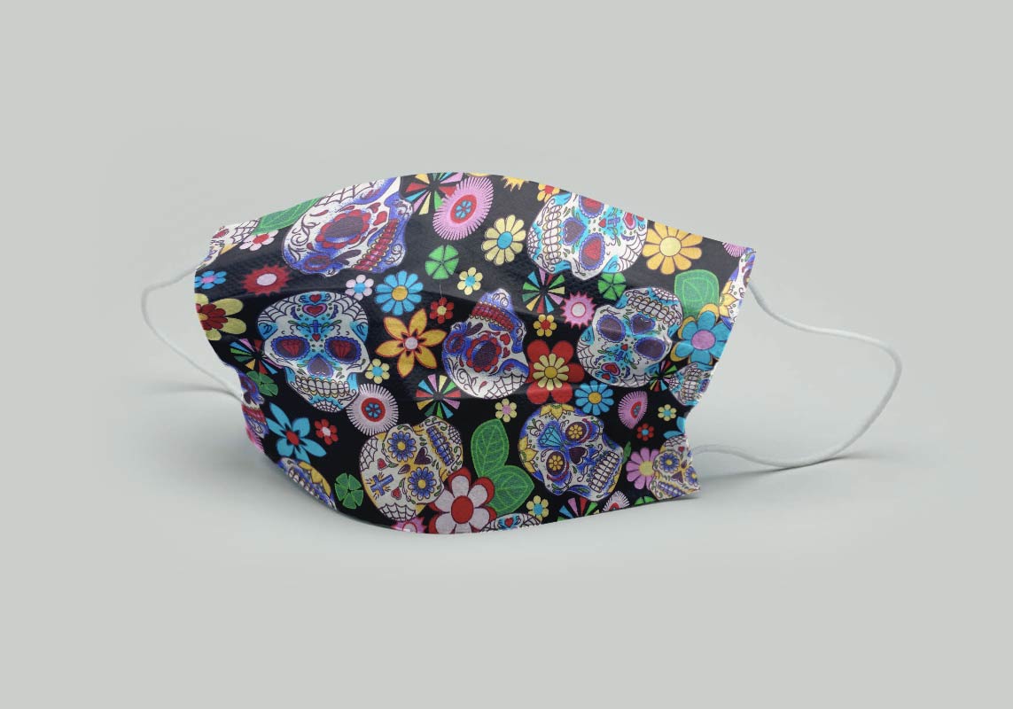 Irish made face masks made in Ireland, Irish designer, reusable, cotton, reversible, washable, breathable, stylist fabric, personalised face covering, corporate masks.