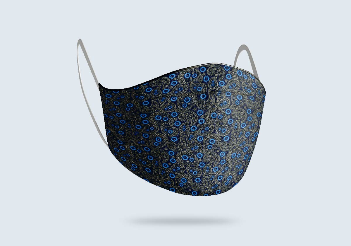 Irish made face masks made in Ireland, Irish designer, reusable, cotton, reversible, washable, breathable, stylist fabric, personalised face covering, corporate masks.