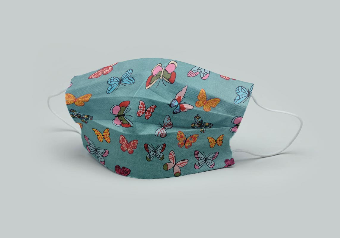 Irish made face masks made in Ireland, Irish designer, reusable, cotton, reversible, washable, breathable, stylist fabric, personalised face covering, corporate masks.